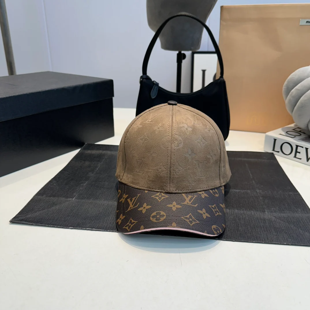 Embossed leather baseball cap