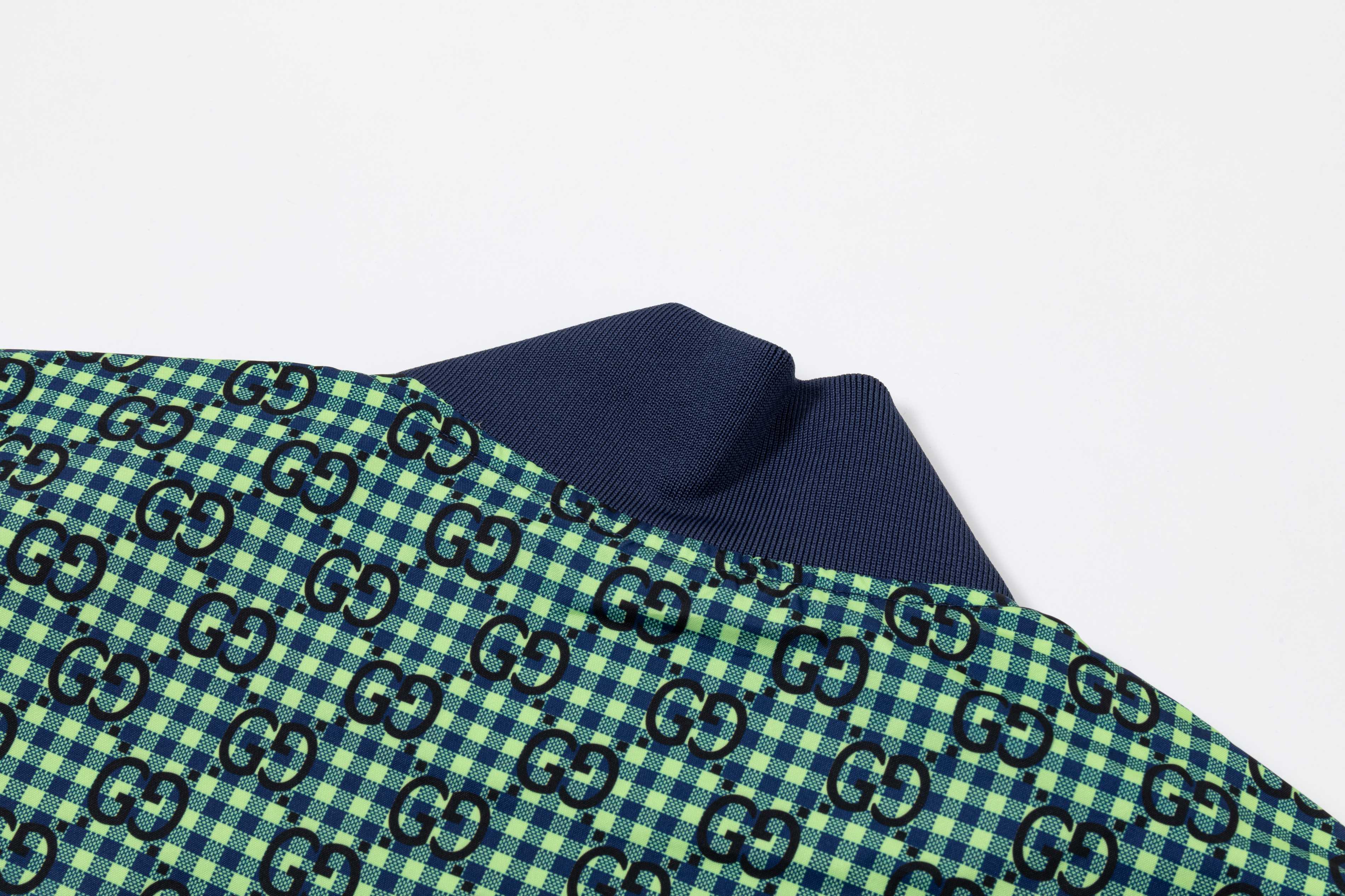 Satin jacquard baseball jacket