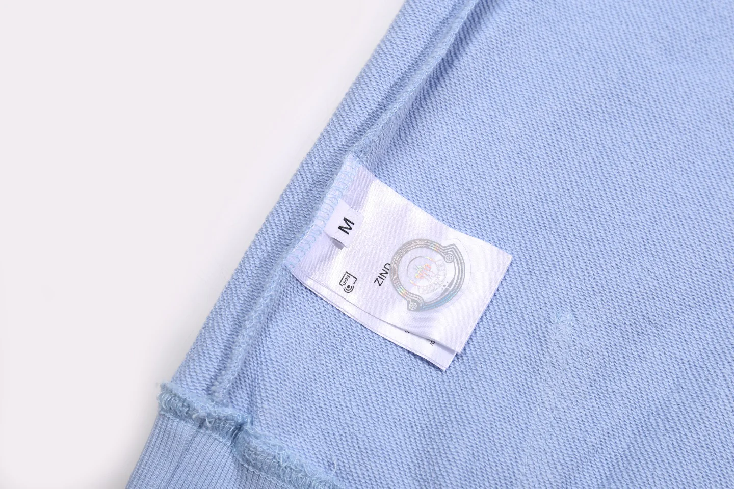 Embroidered cotton hooded sweatshirt