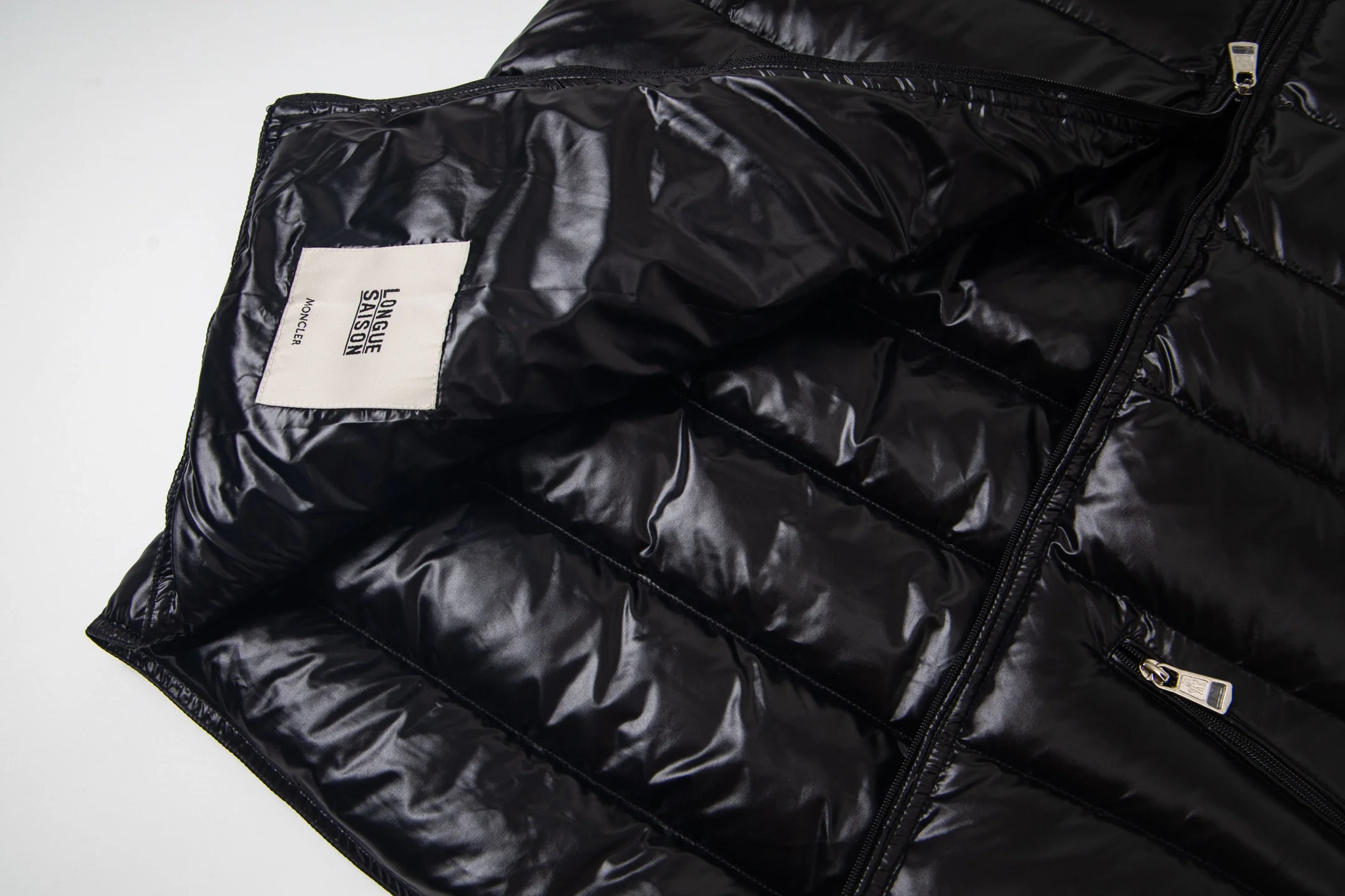 Double zip down vest