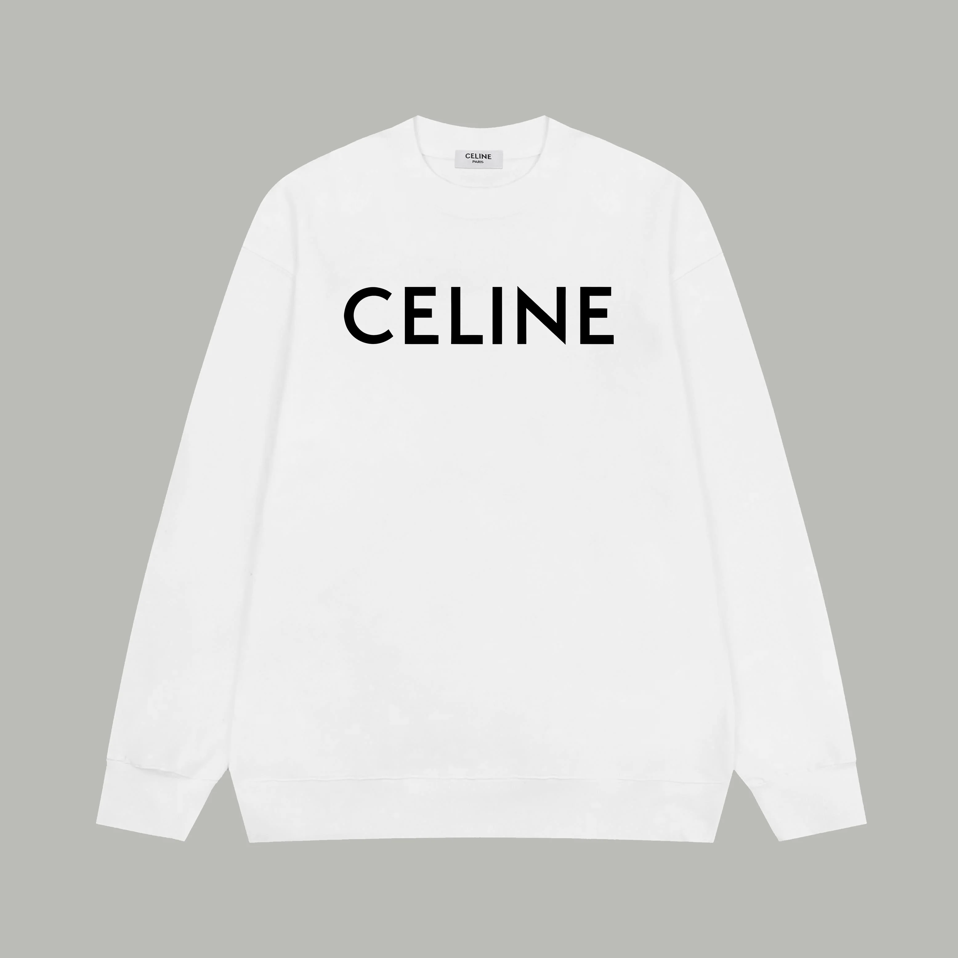 Simple printed cotton sweatshirt