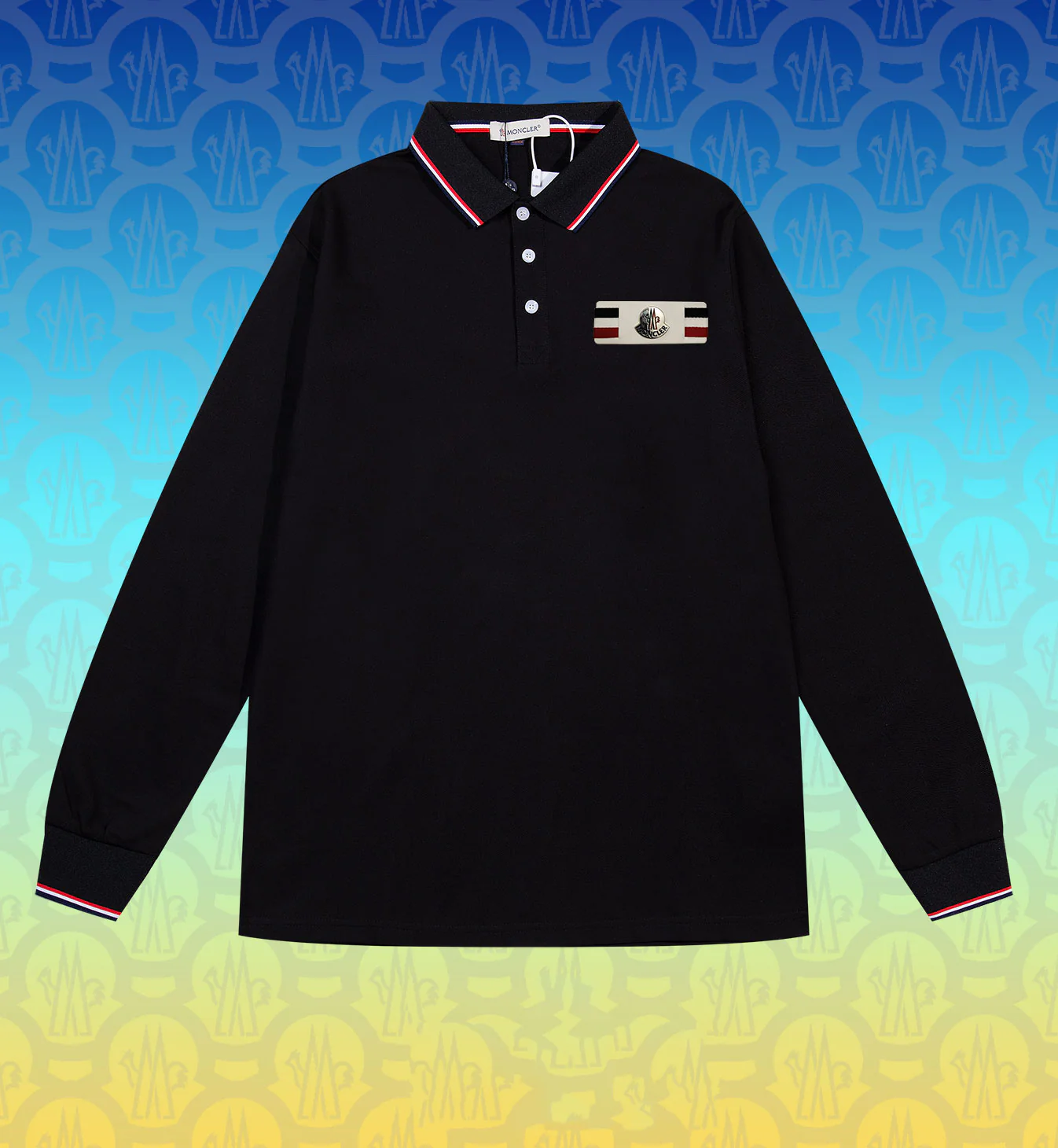 Lapel polo long-sleeved T-shirt