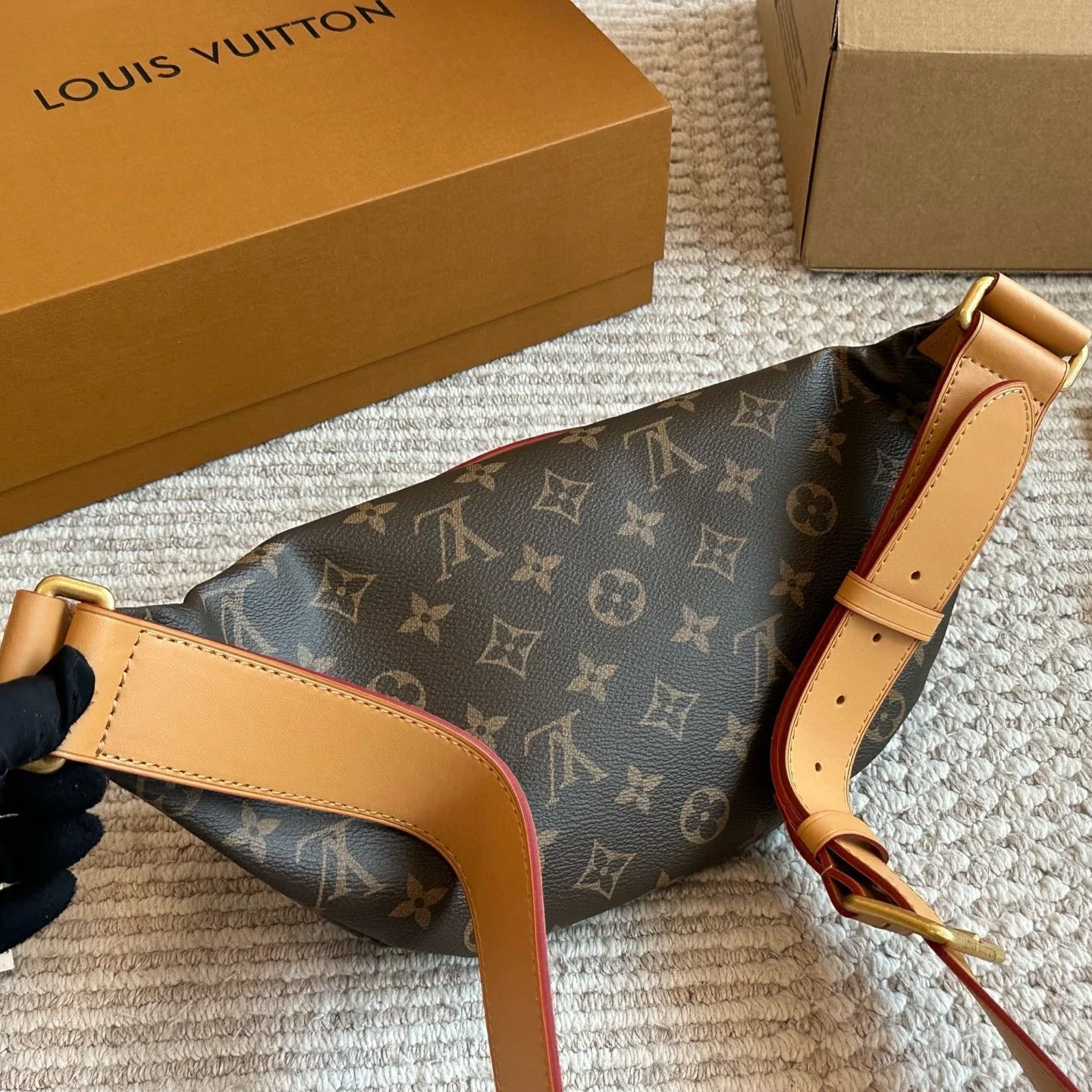 Unisex Fashion Leather waist bag