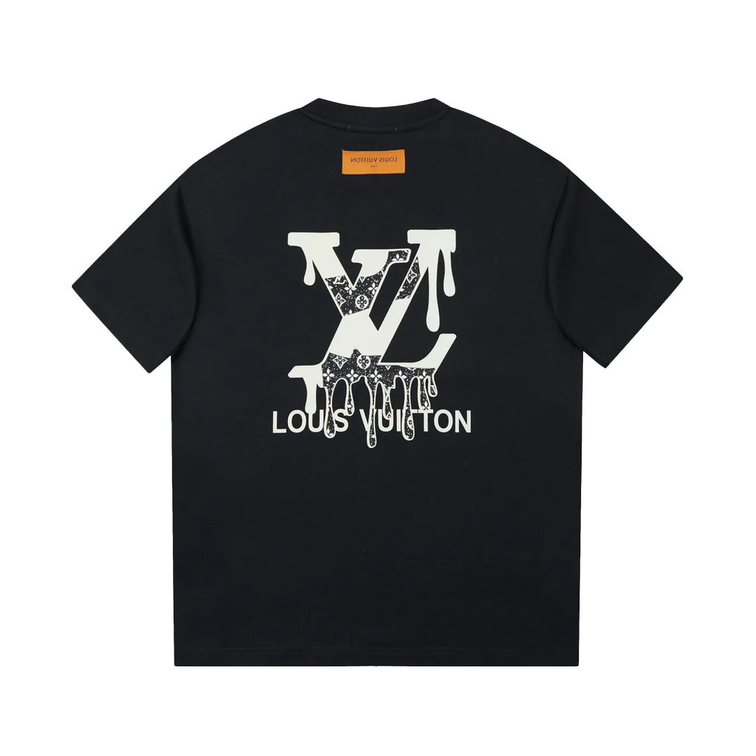 Printed crew neck cotton T-shirt