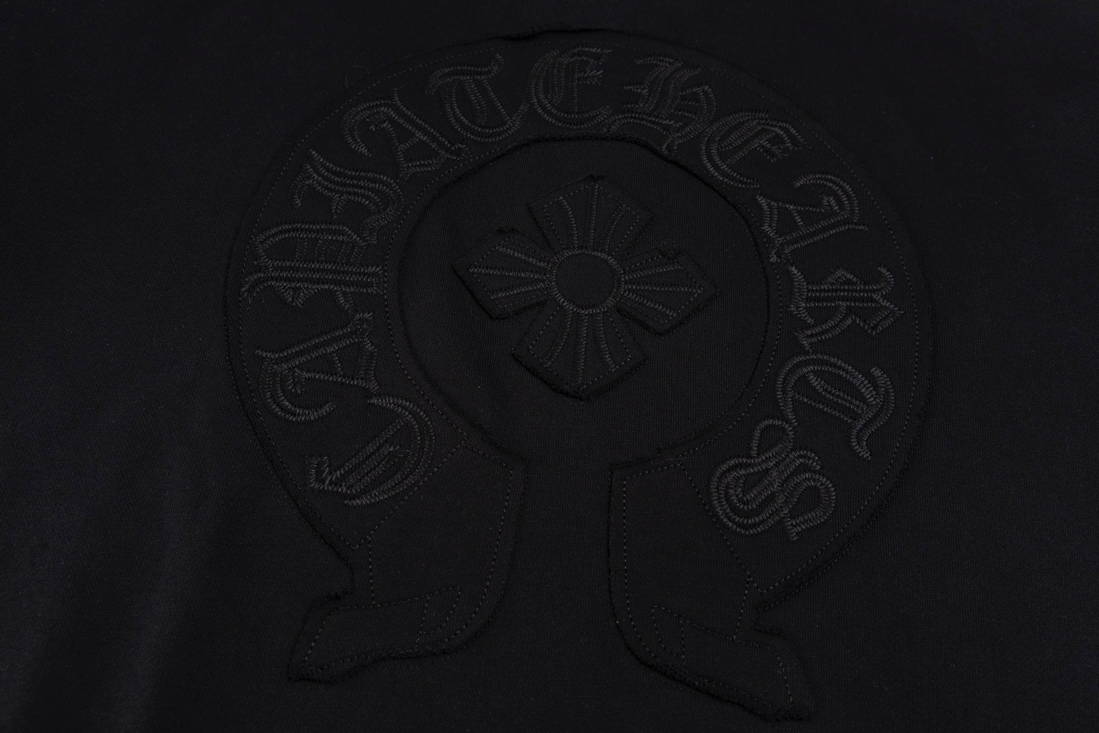 Embroidered patch sweatshirt