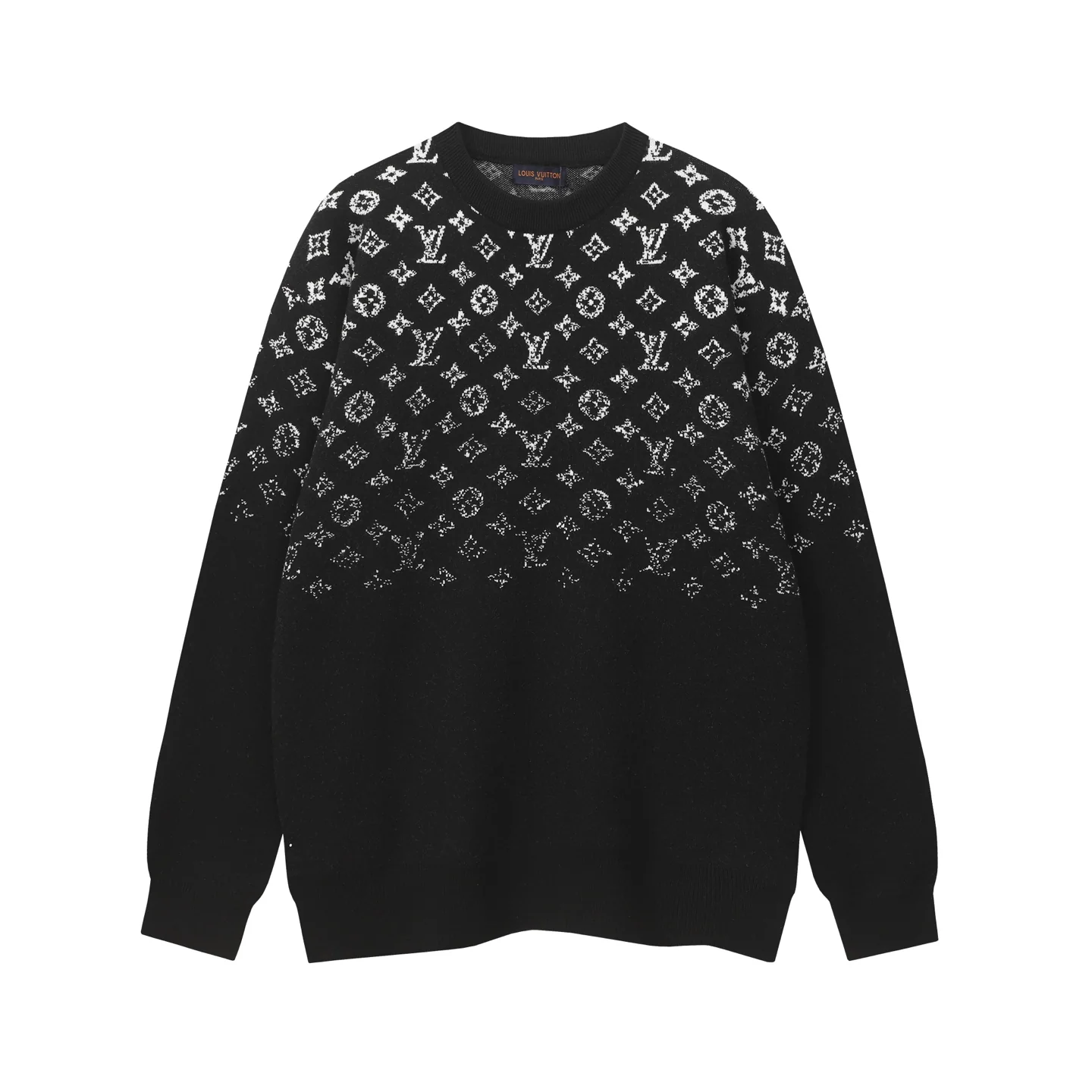 knitted jacquard cashmere sweater