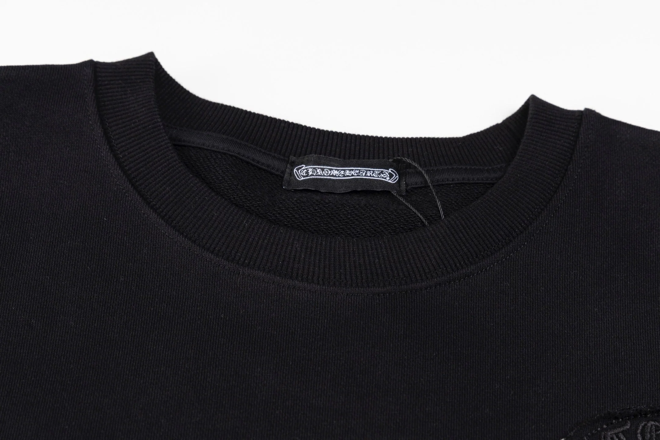 Embroidered patch sweatshirt