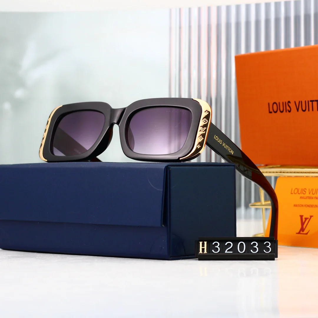 6-color HD lens thick frame full-cover sunglasses 32033