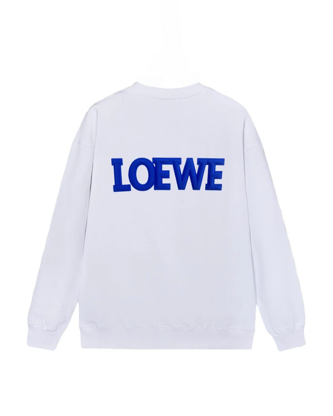 Pleated foam lettering sweatshirt
