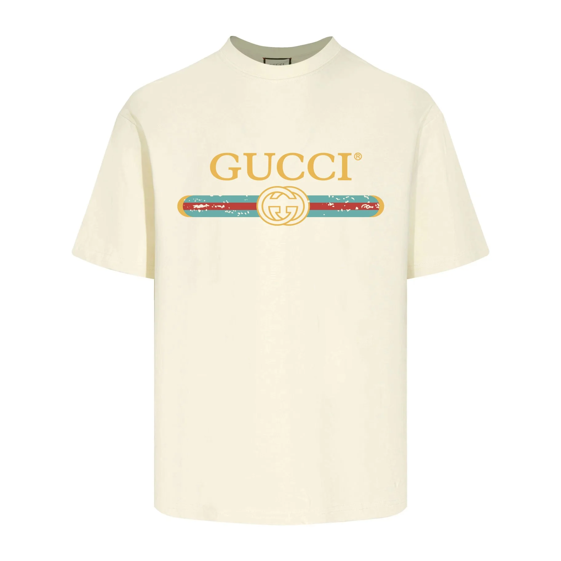 Printed crew neck cotton T-shirt