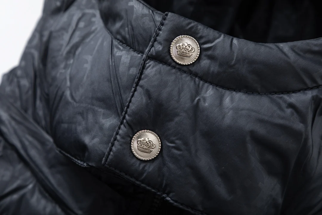 Removable jacquard down jacket