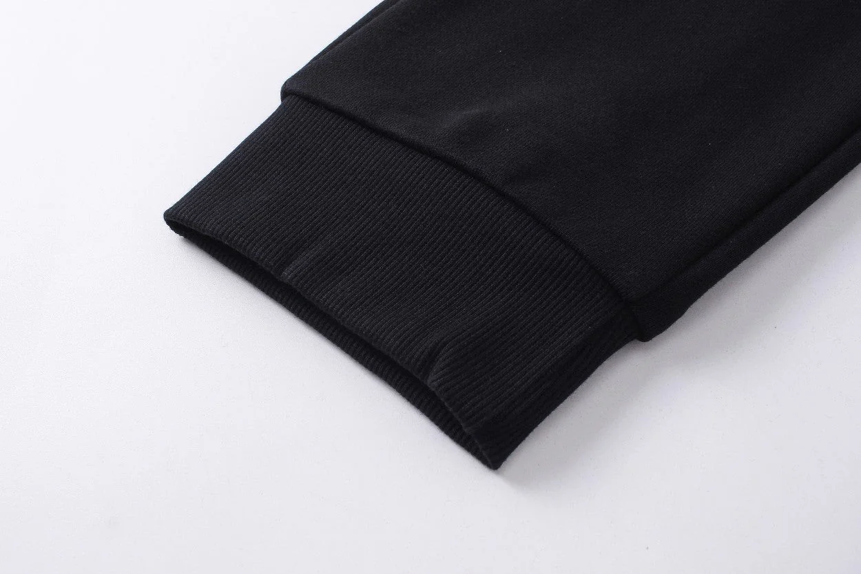 Embroidery drawstring casual trousers