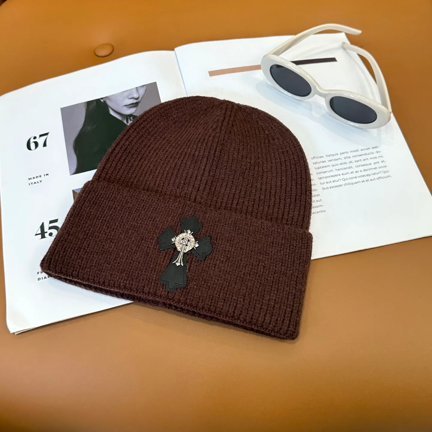 Fashionable Cashmere Knitted  Beanie