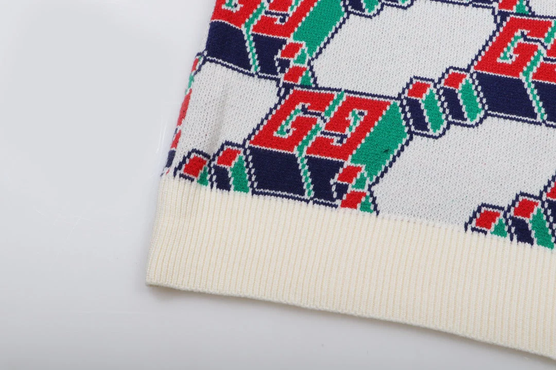 Jacquard-knit cashmere sweatshirt