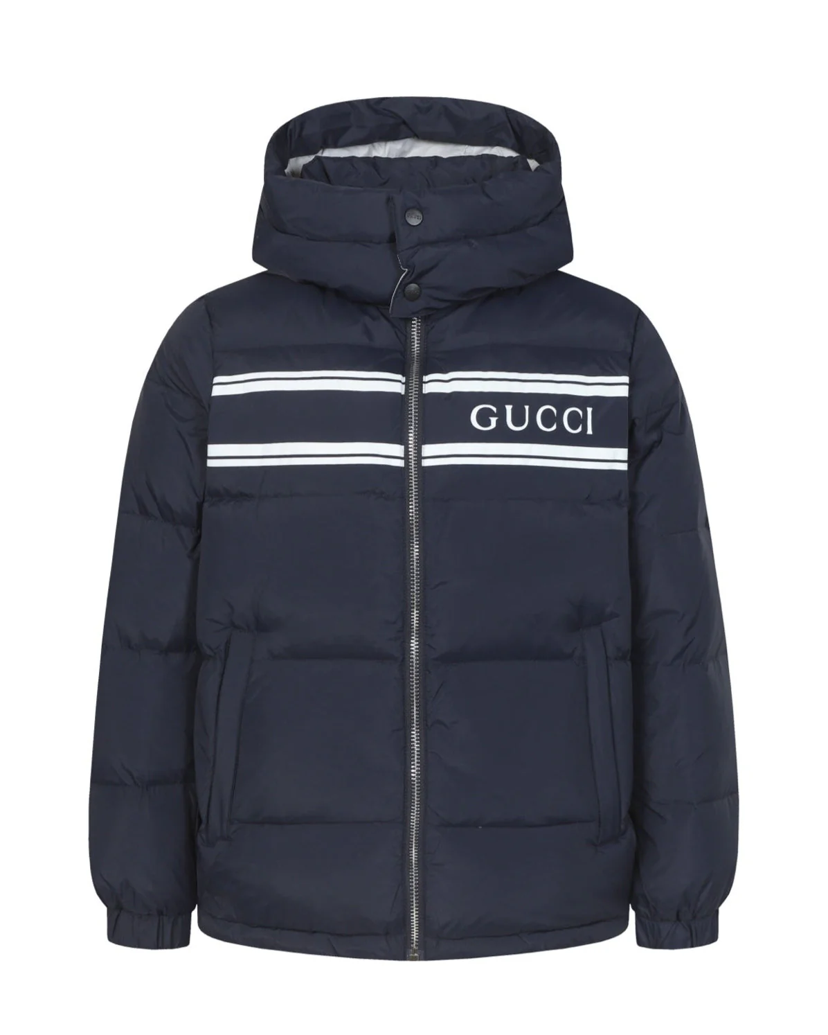 Detachable hooded down jacket