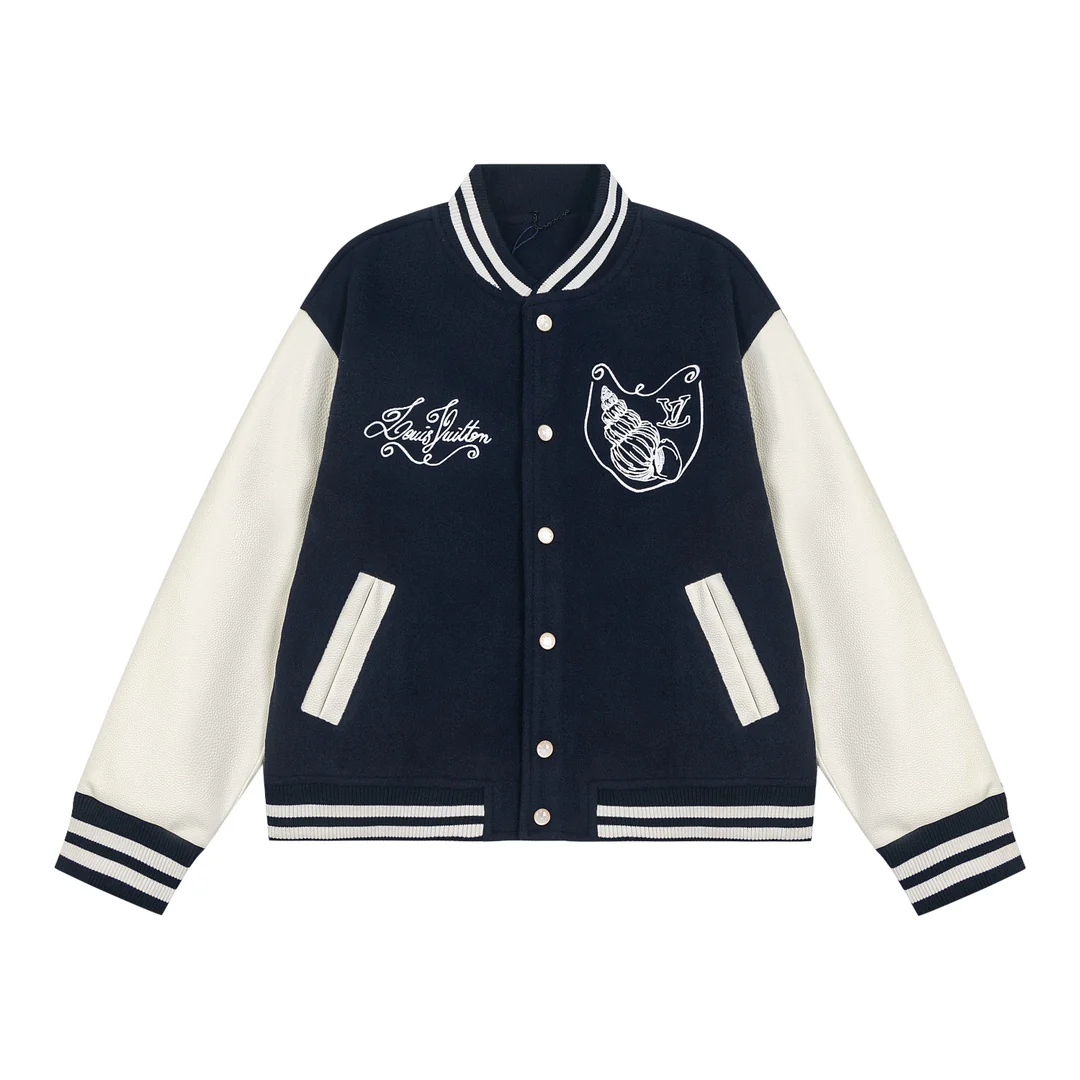 Embroidered baseball jacket