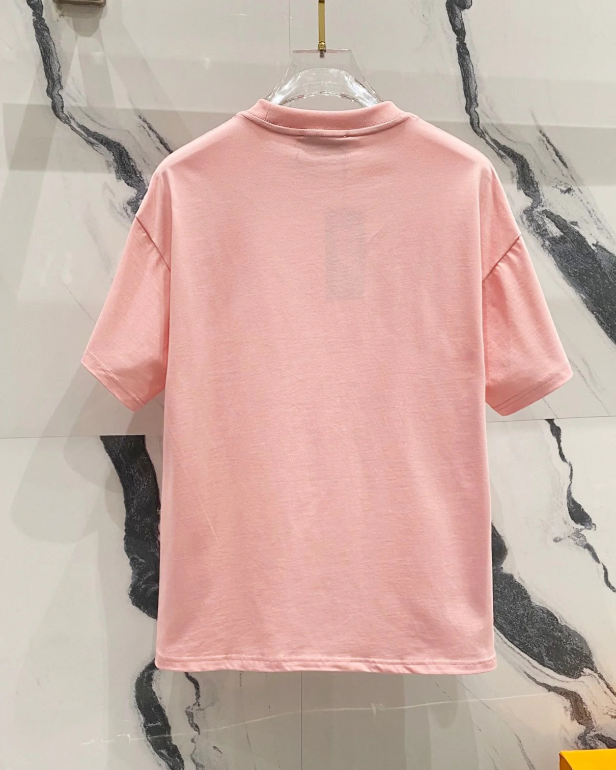 3D cotton crew neck T-shirt