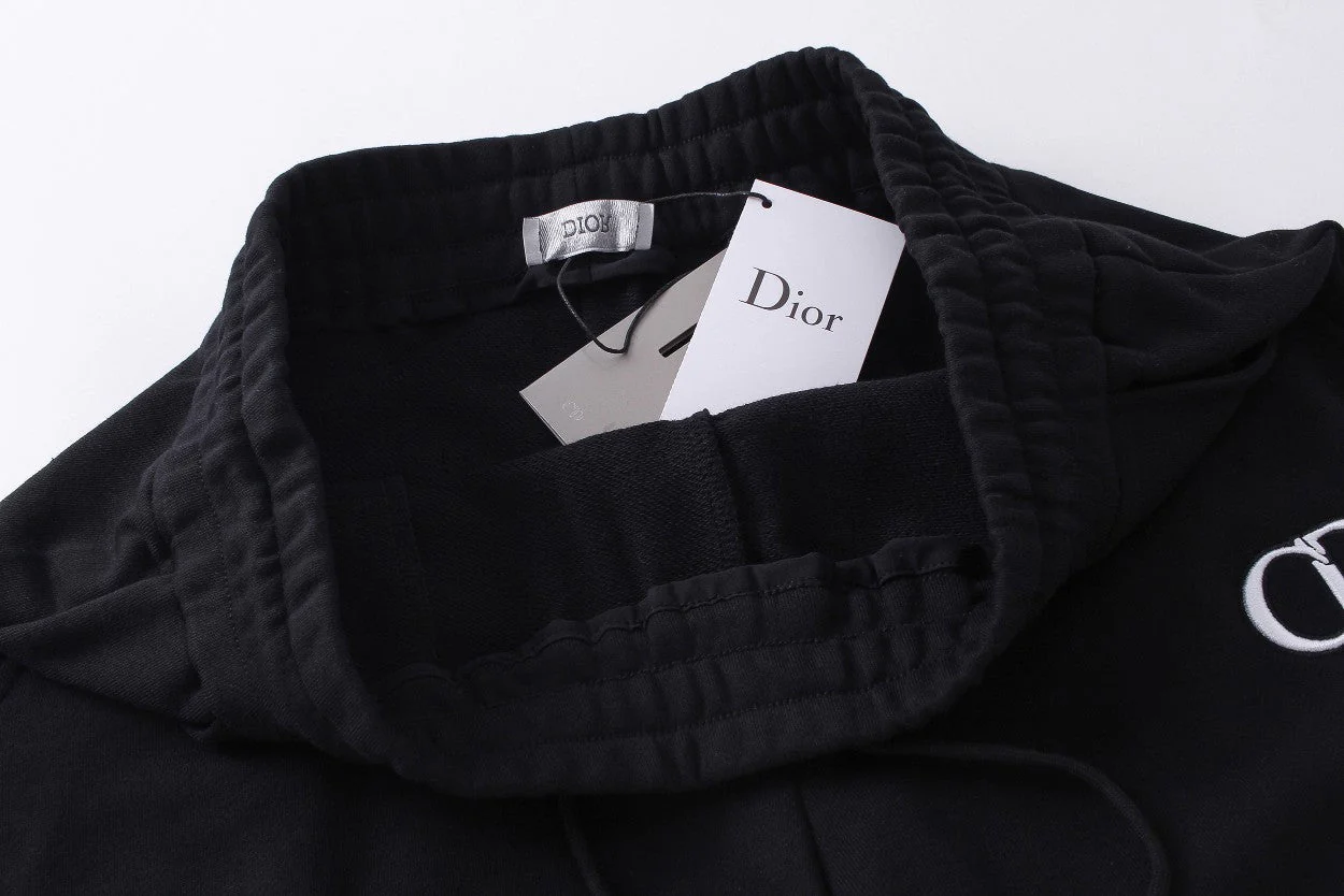 Embroidery drawstring casual trousers