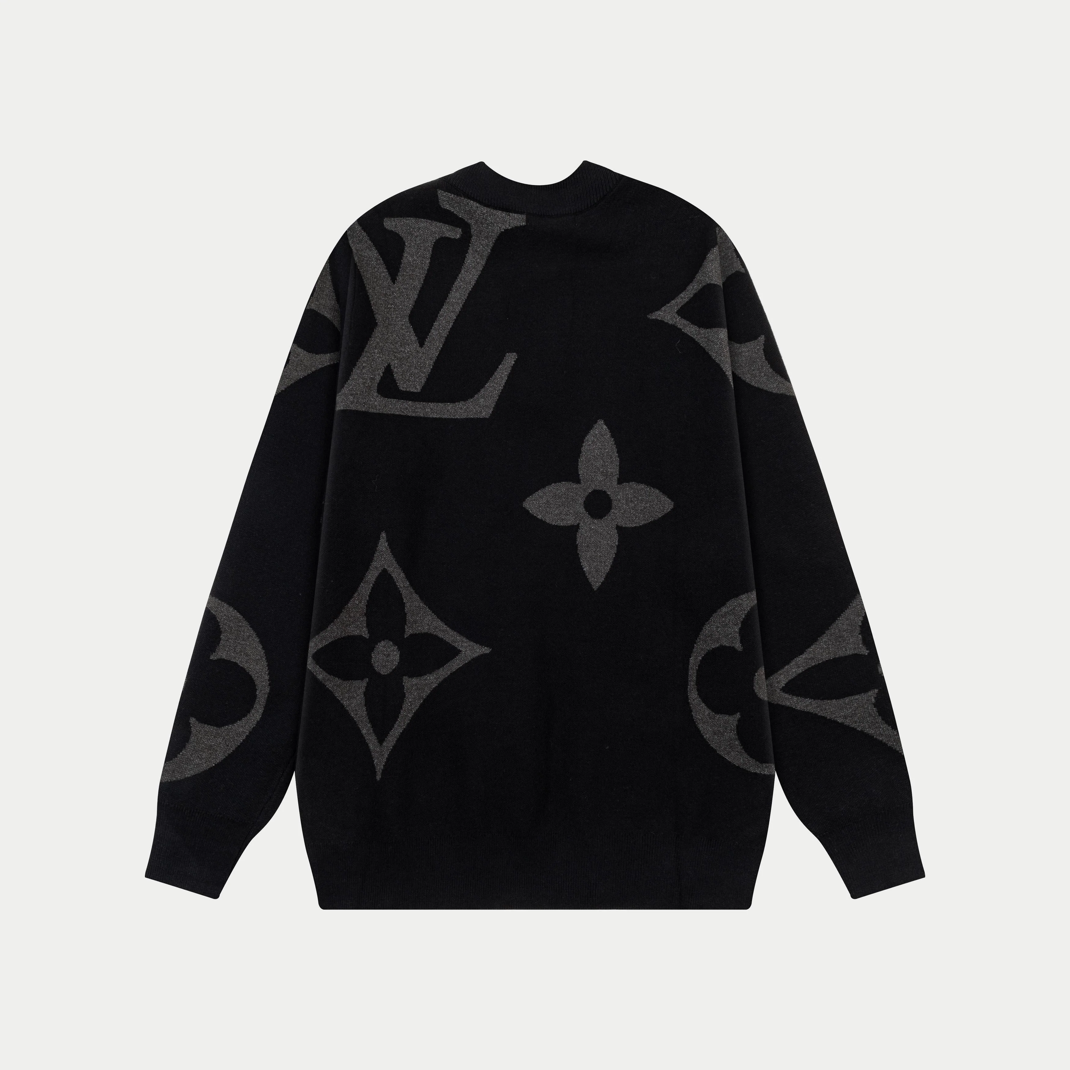 Knitted printed sweatshirt