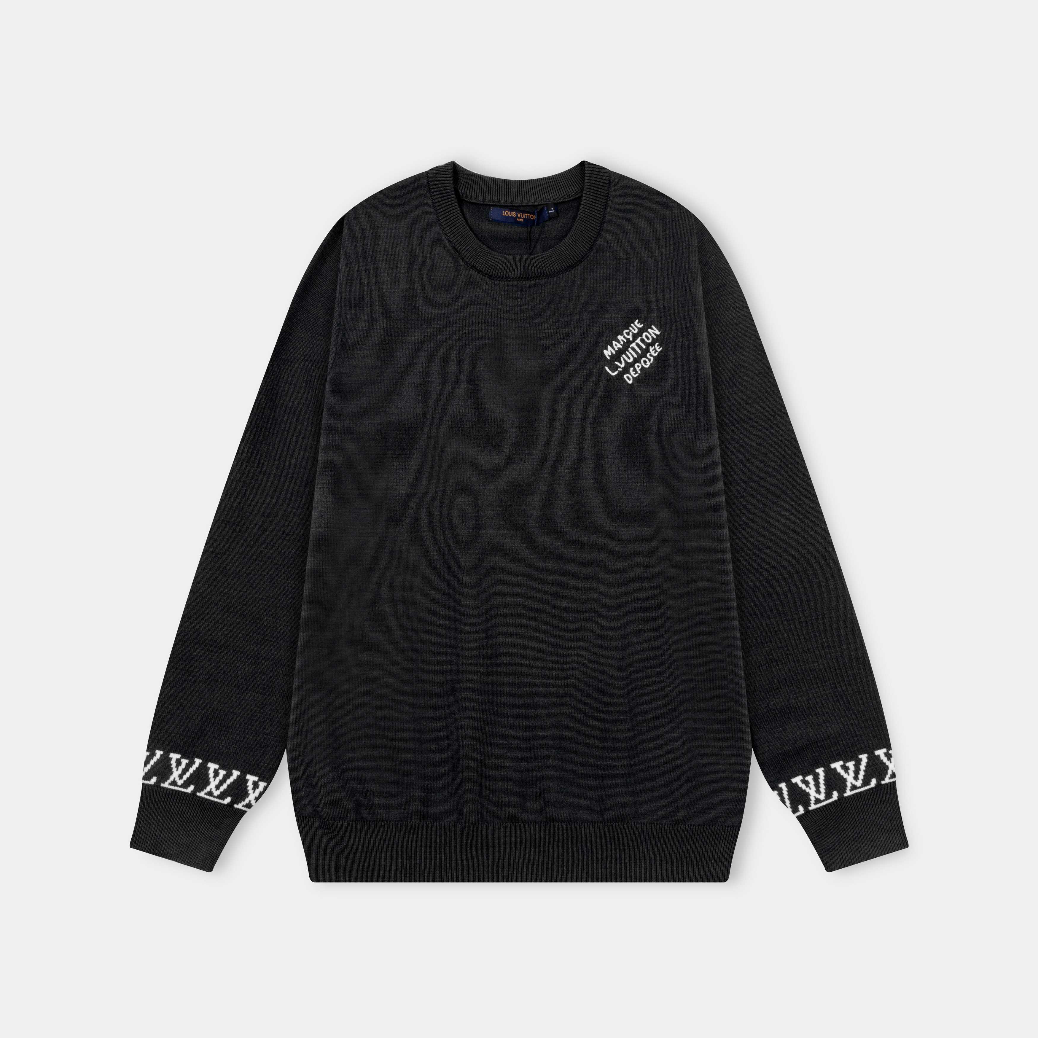 Knitted jacquard cashmere sweater