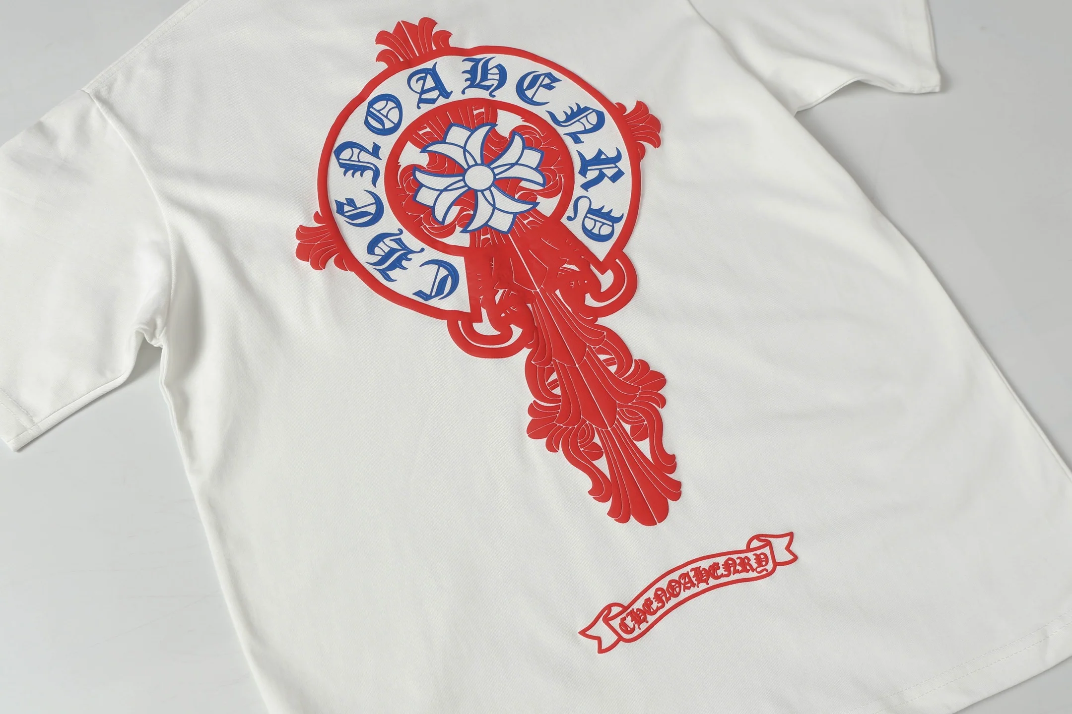 Bubble crew neck printed T-shirt