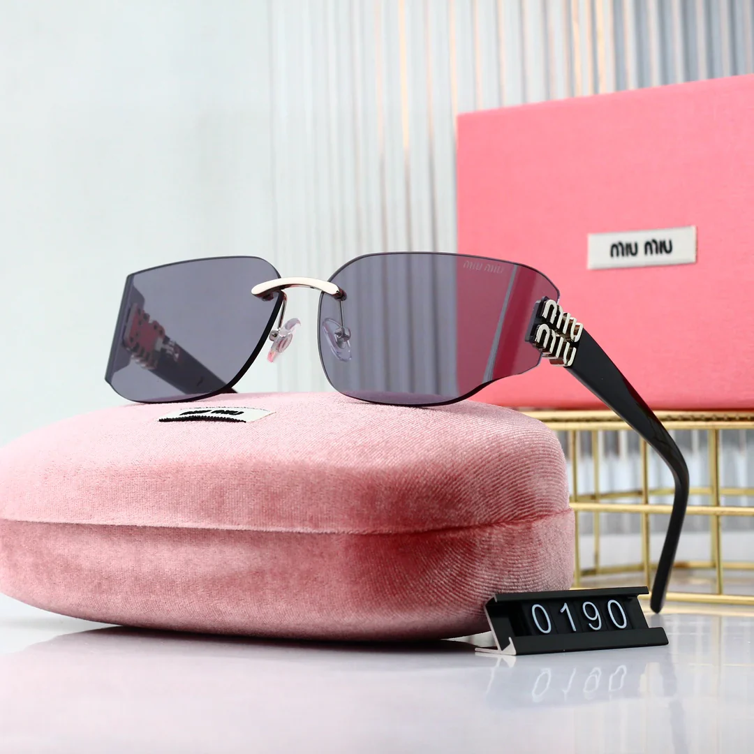 6-color thin frameless lens sunglasses 0190