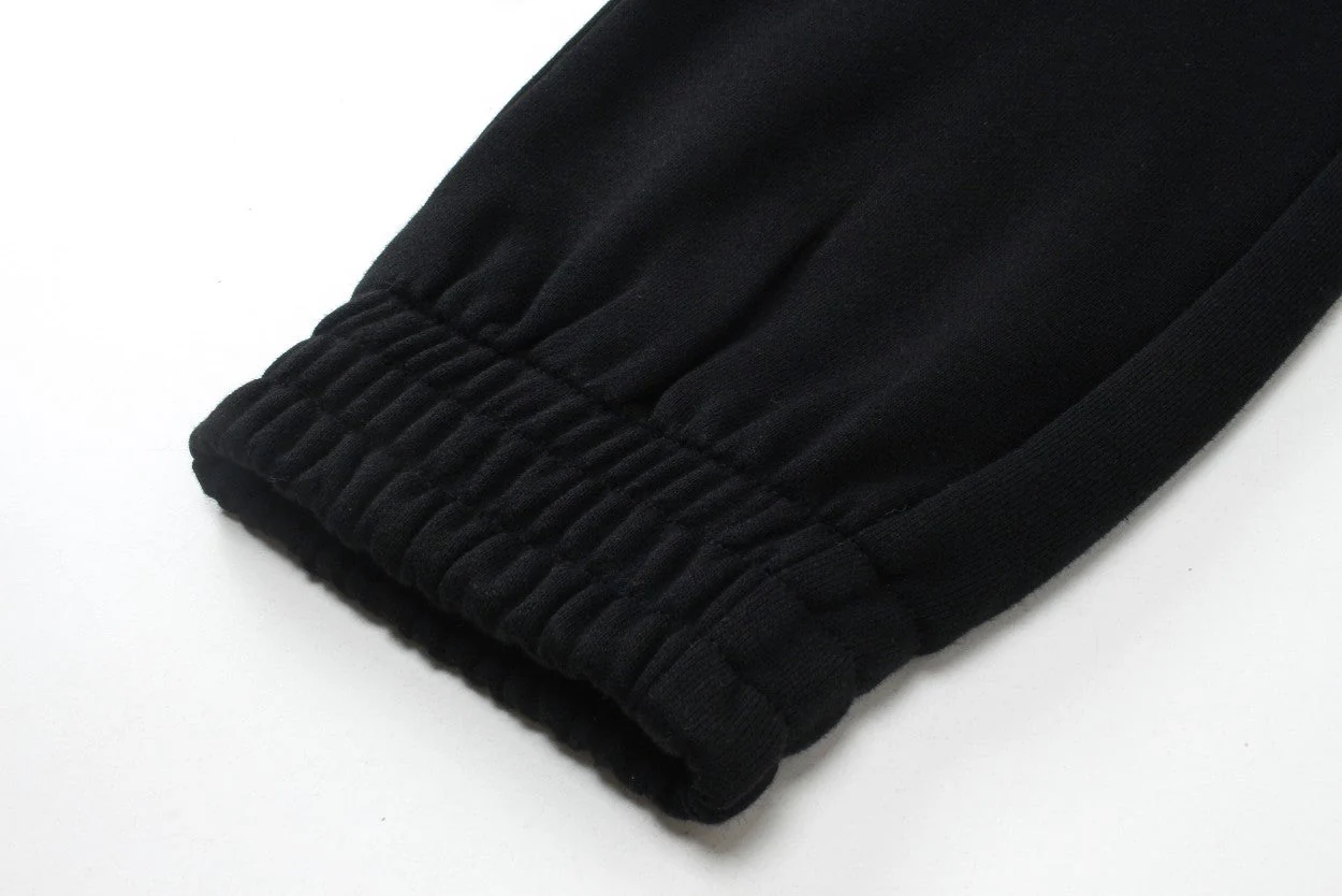 Laminating drawstring casual trousers