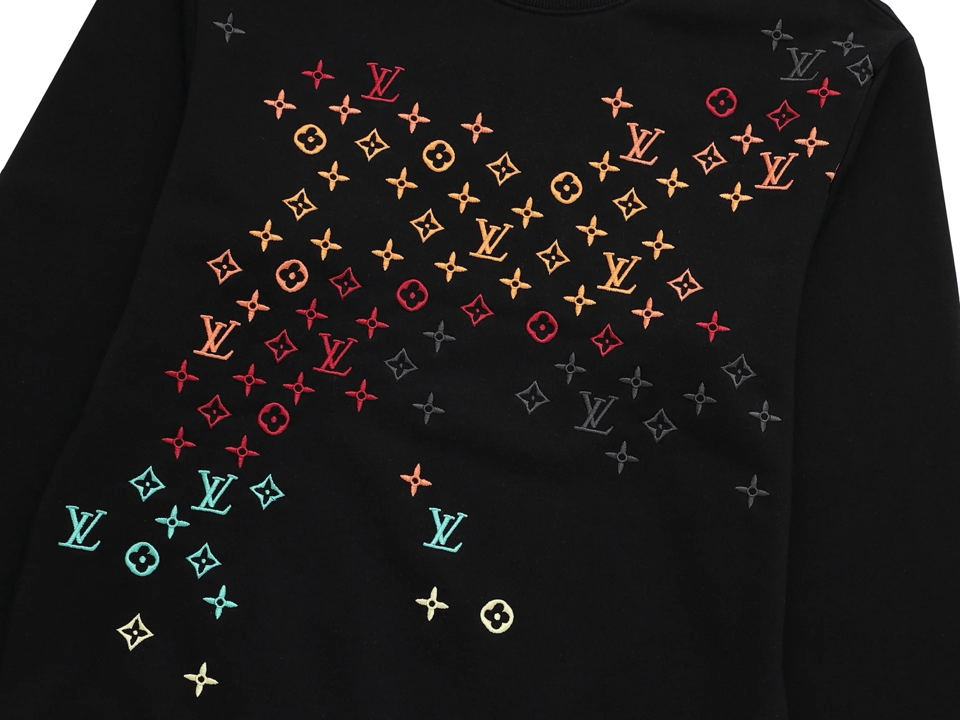 Colorful embroidered sweatshirt