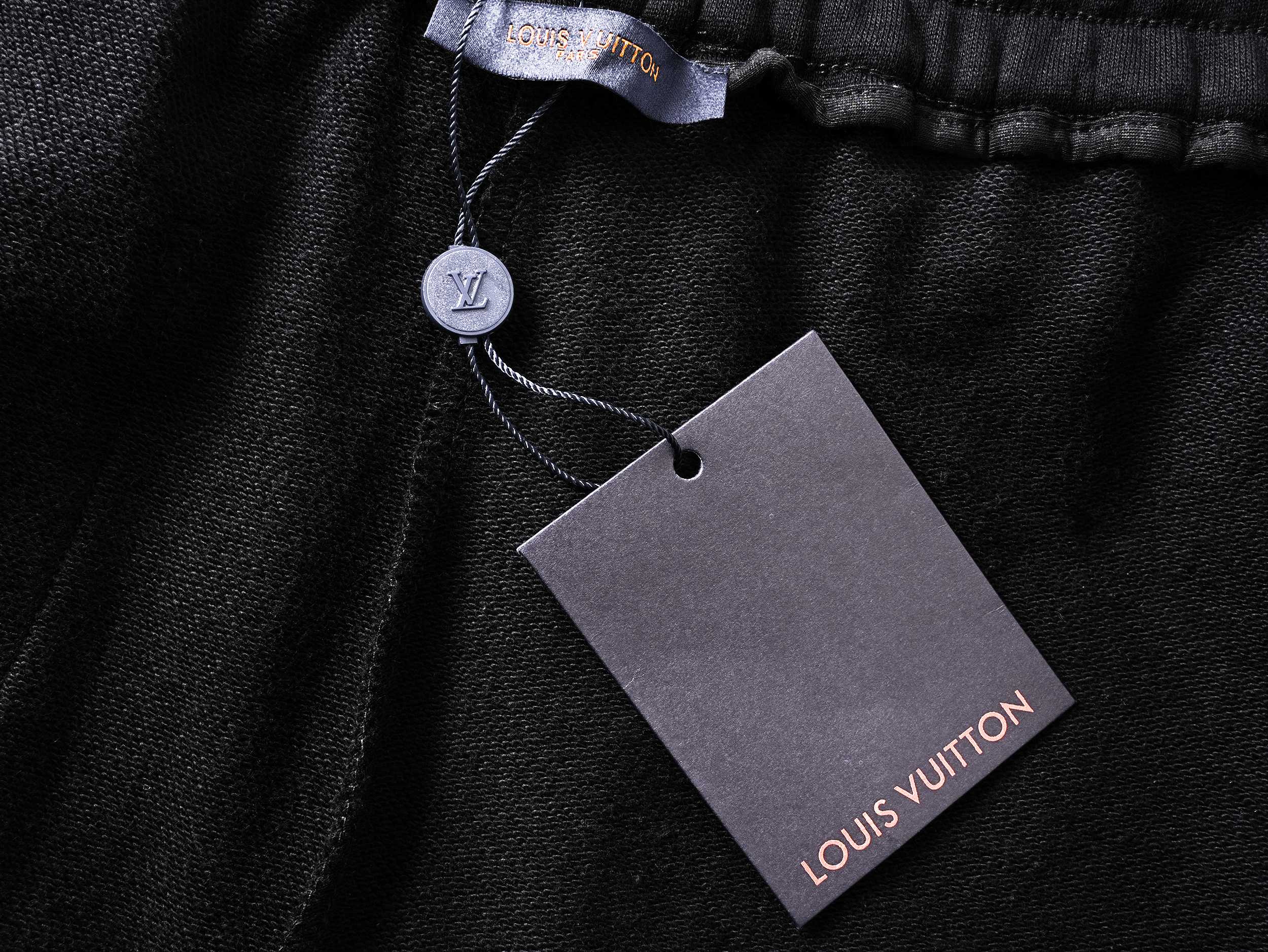 Embroidery drawstring casual trousers