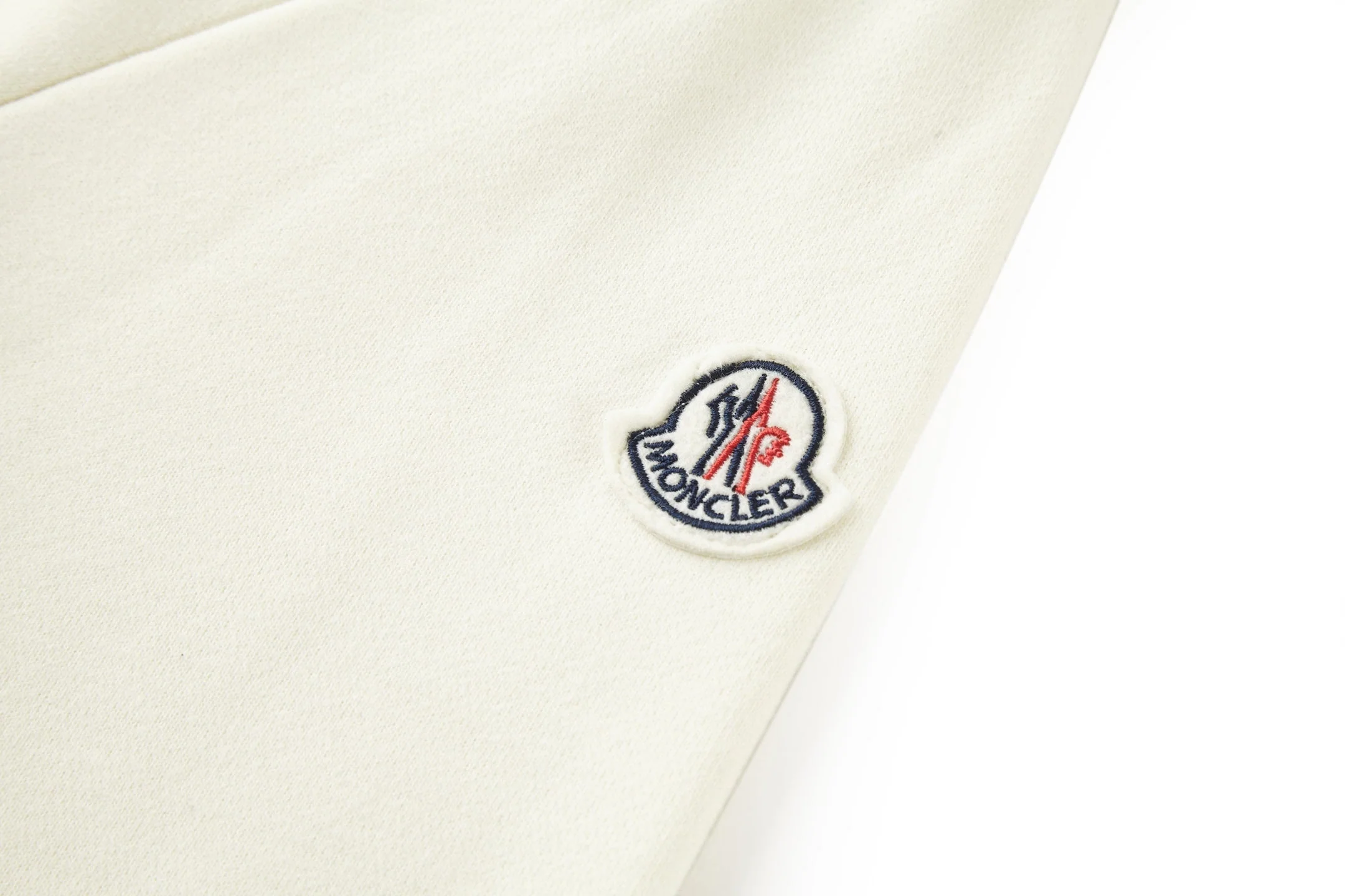 Embroidered crew neck cotton sweatshirt