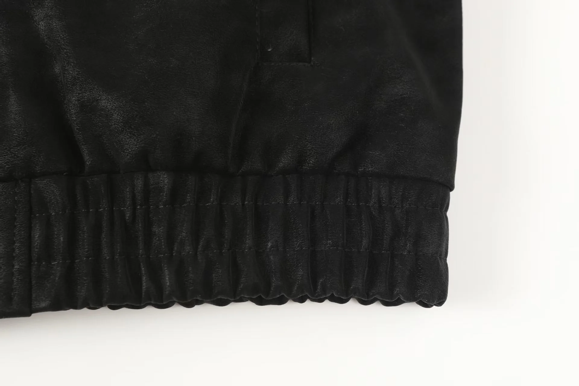 Fur embroidered baseball jacket