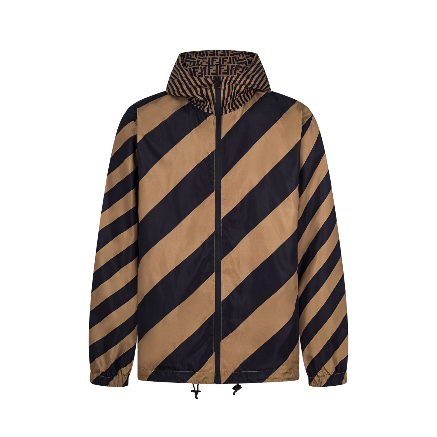 All-over logo reversible jacket