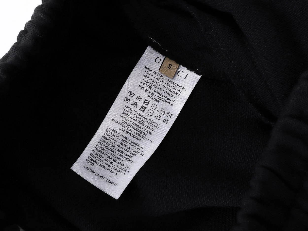 Embroidery drawstring casual trousers