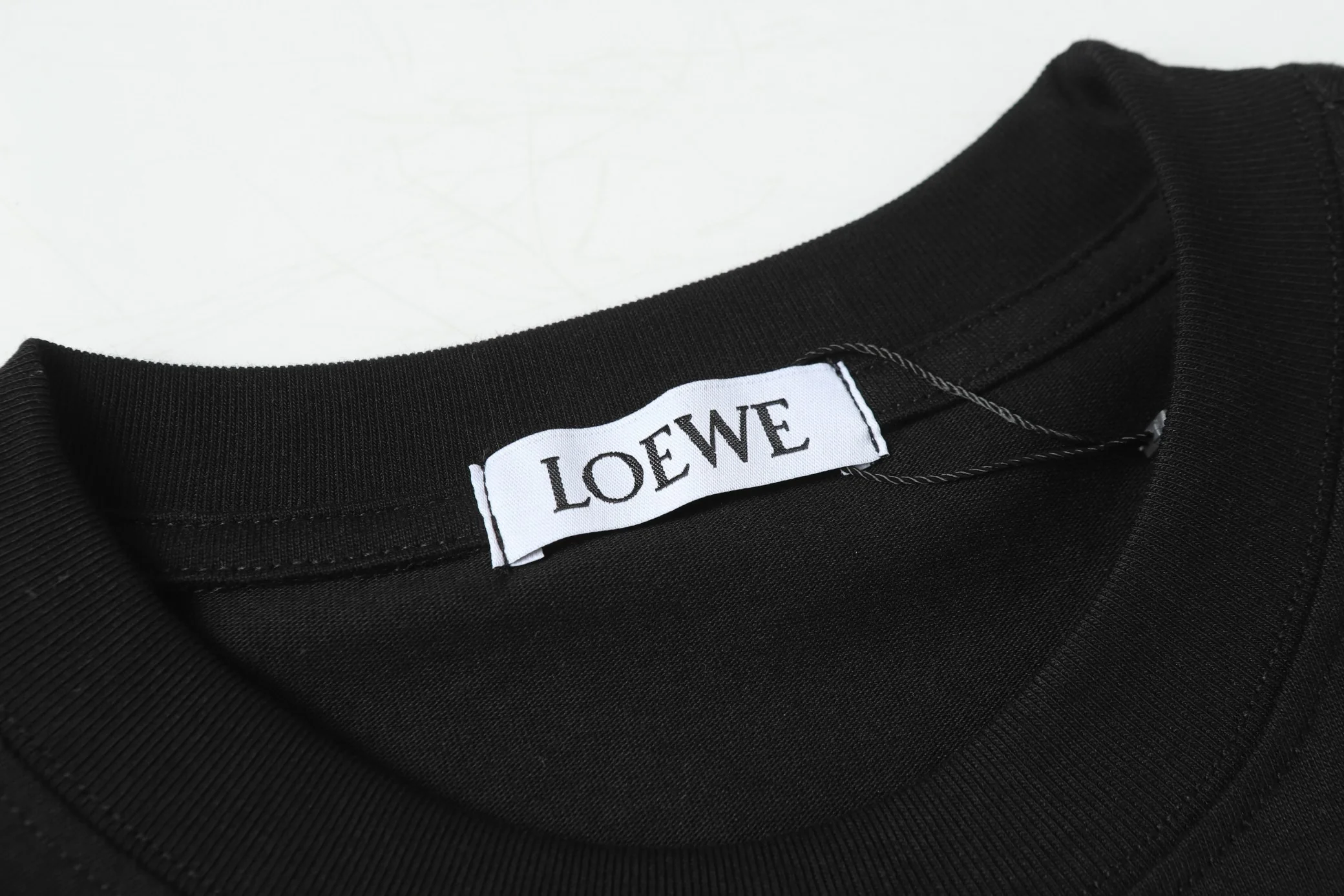 Fleece collar cotton T-shirt