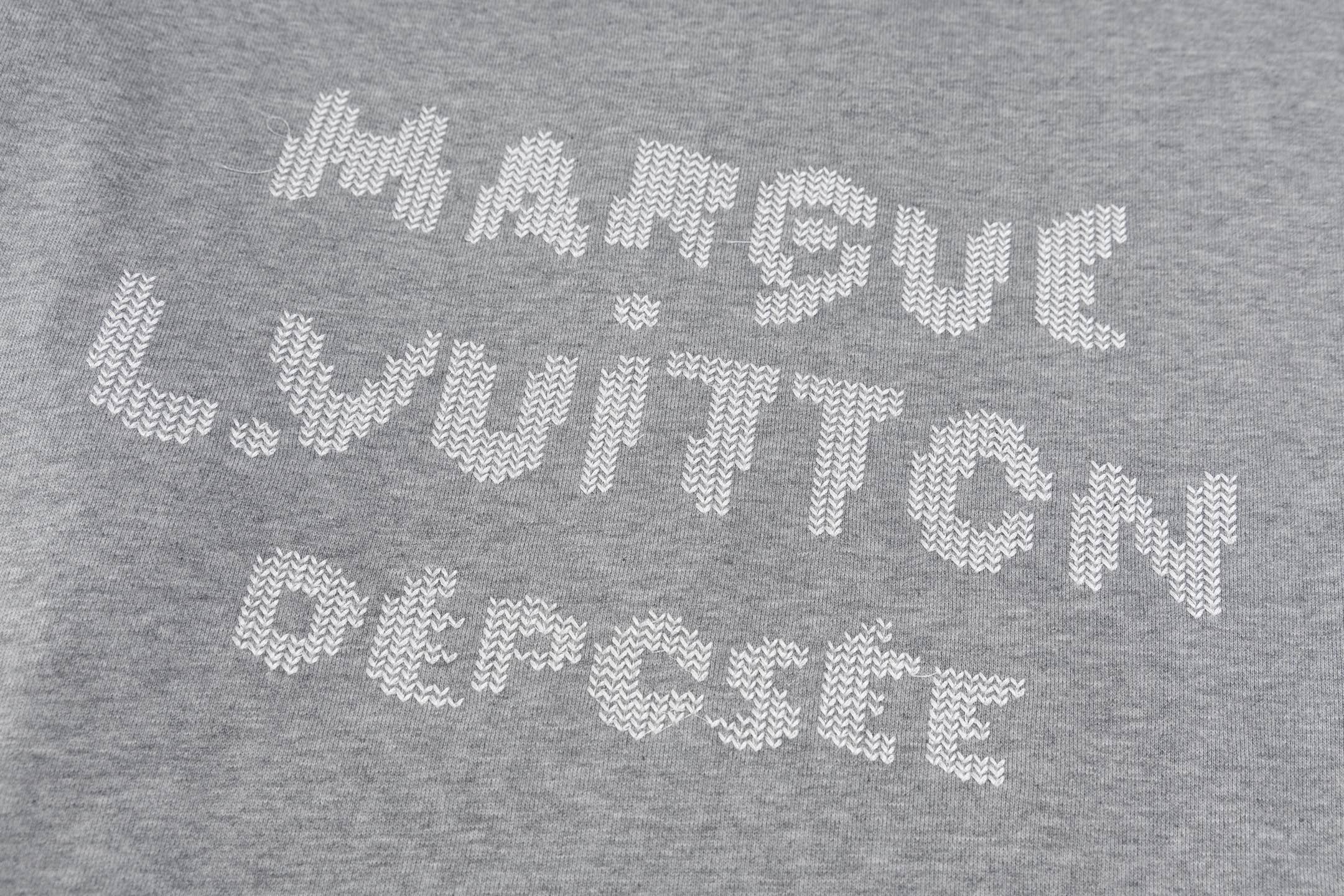 knitted embroidered sweatshirt