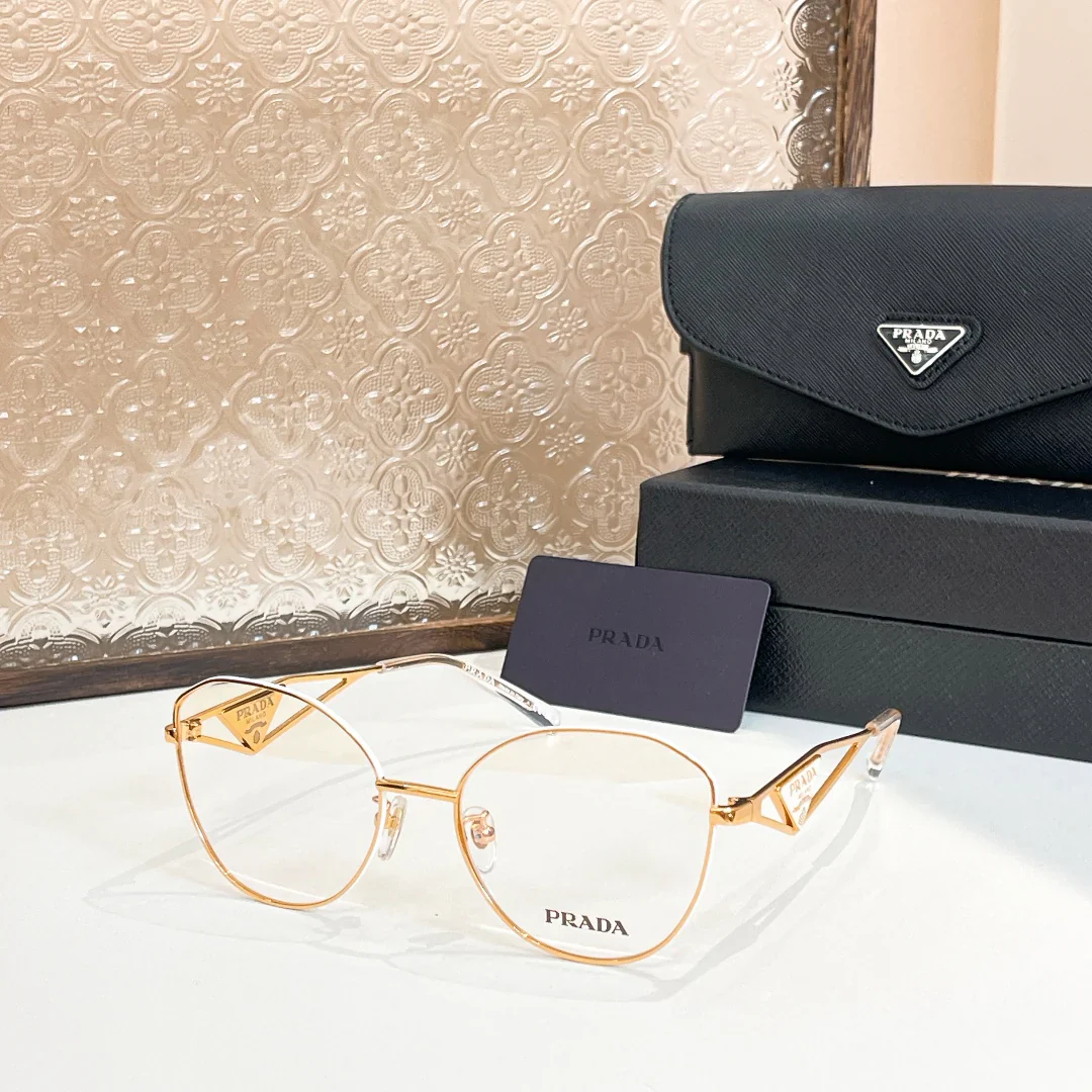 Metal full frame transparent sunglasses