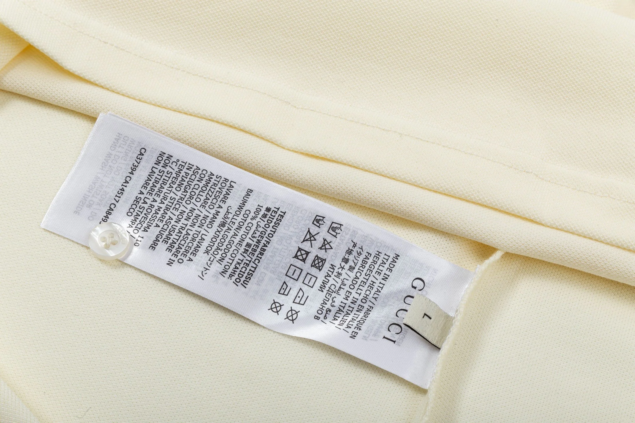 Lapel cotton polo shirt