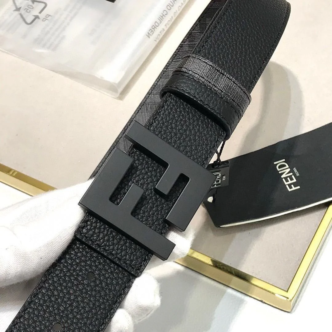 Double-sided leather belt