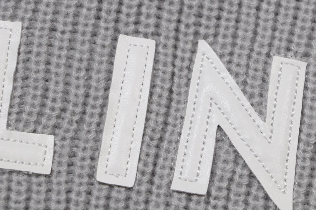 Patch cashmere sweatshirt