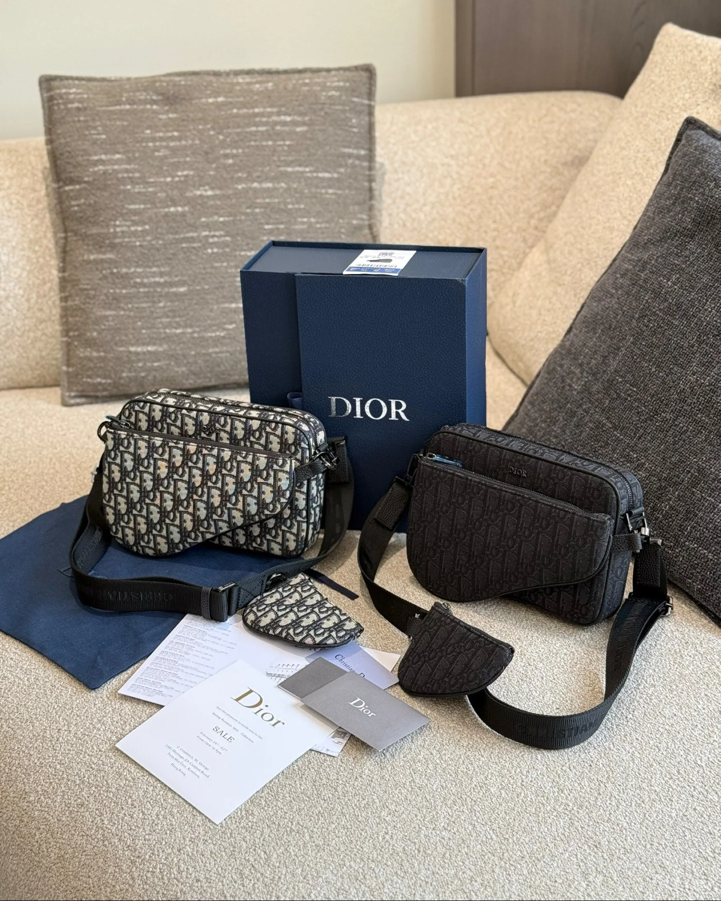 Men's Three-Piece Handbag Set