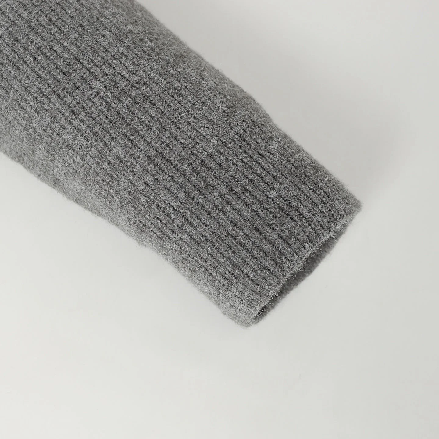 V-neck knitted sweatshirt