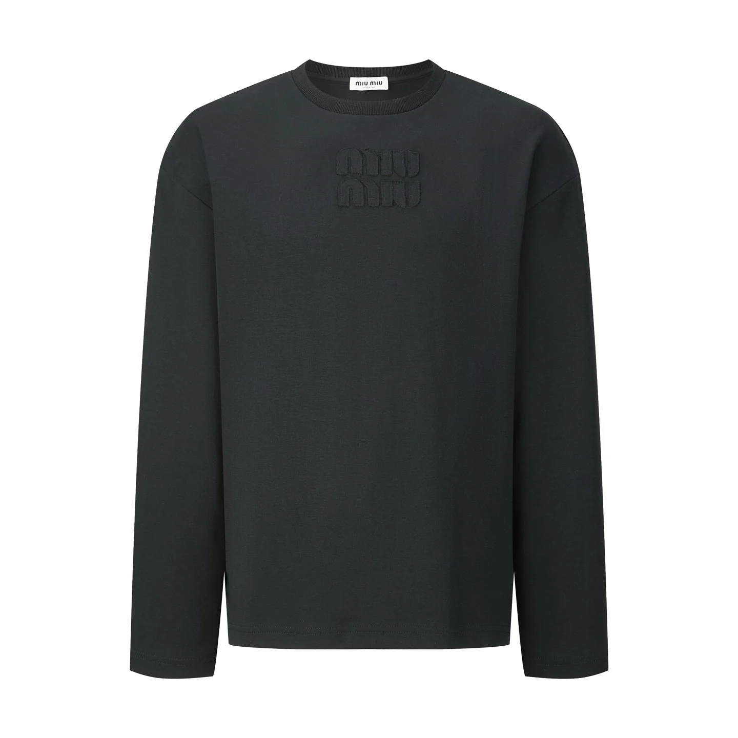 Patchwork embroidered cotton sweatshirt