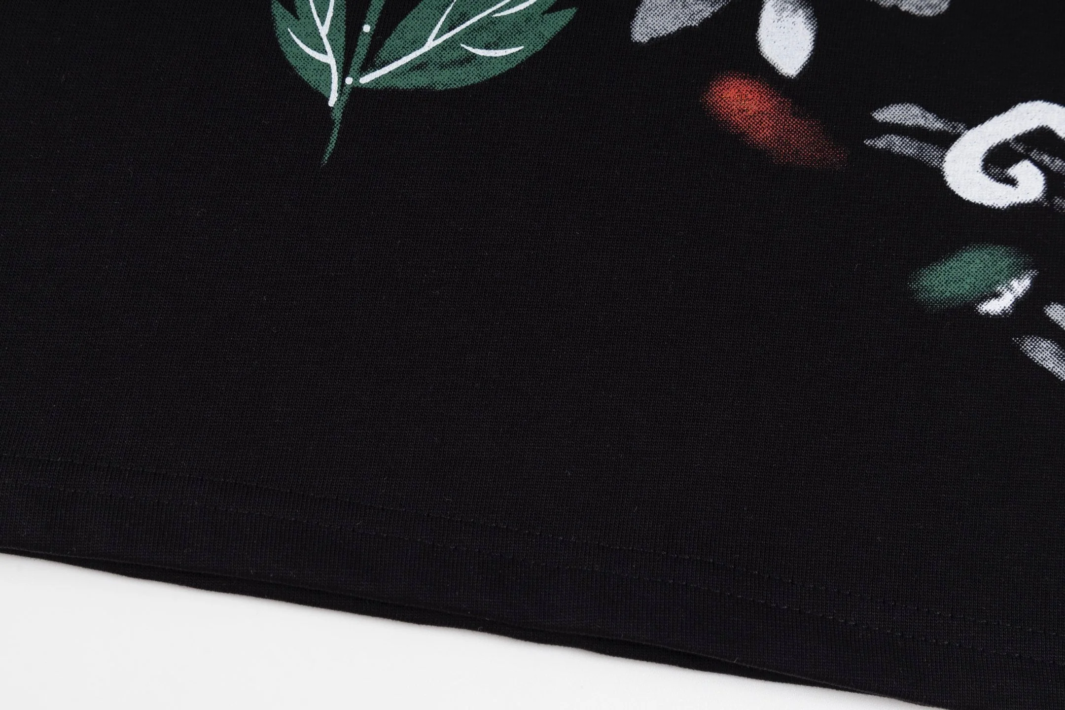 Floral cotton T-shirt