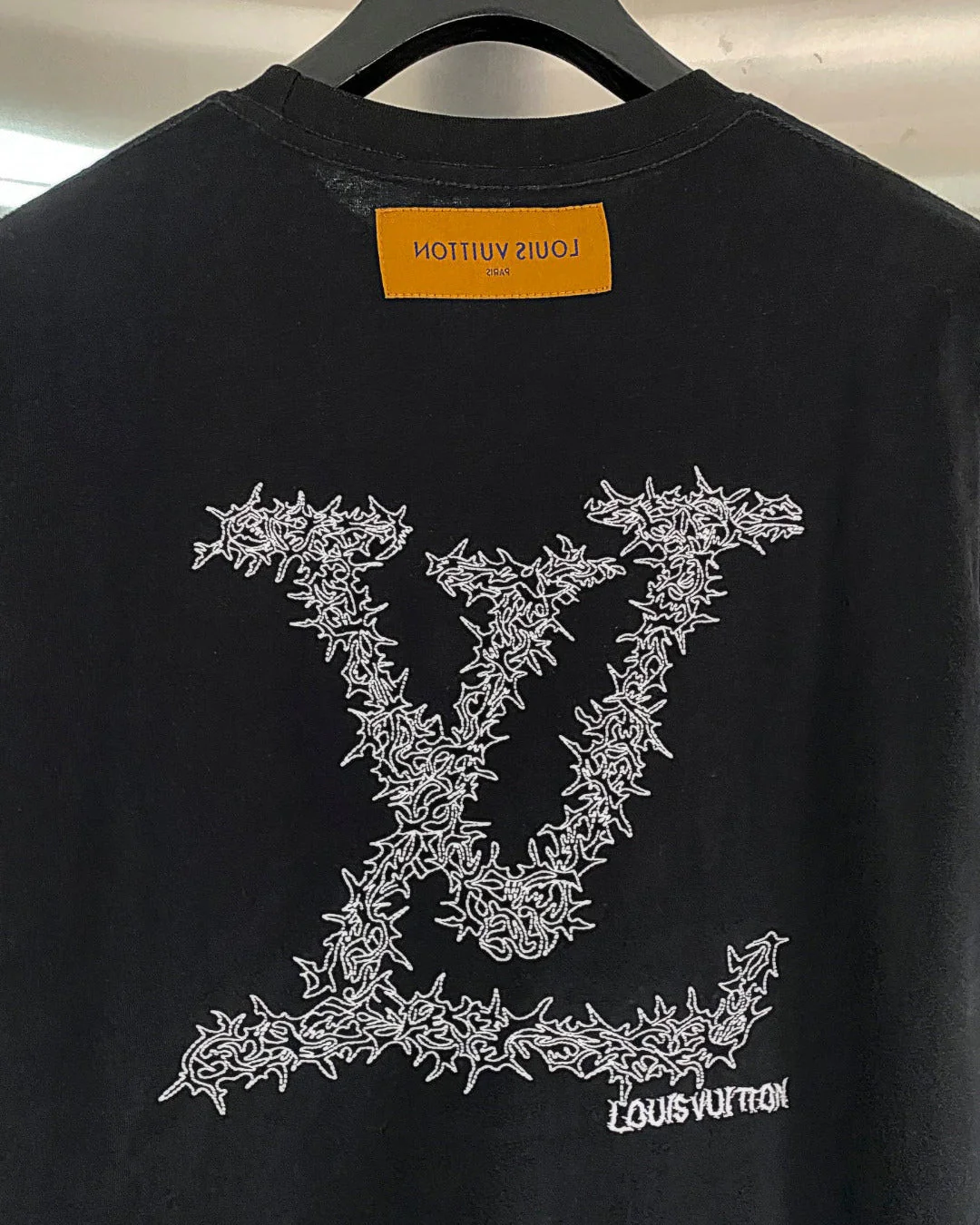 Embroidered print T-shirt