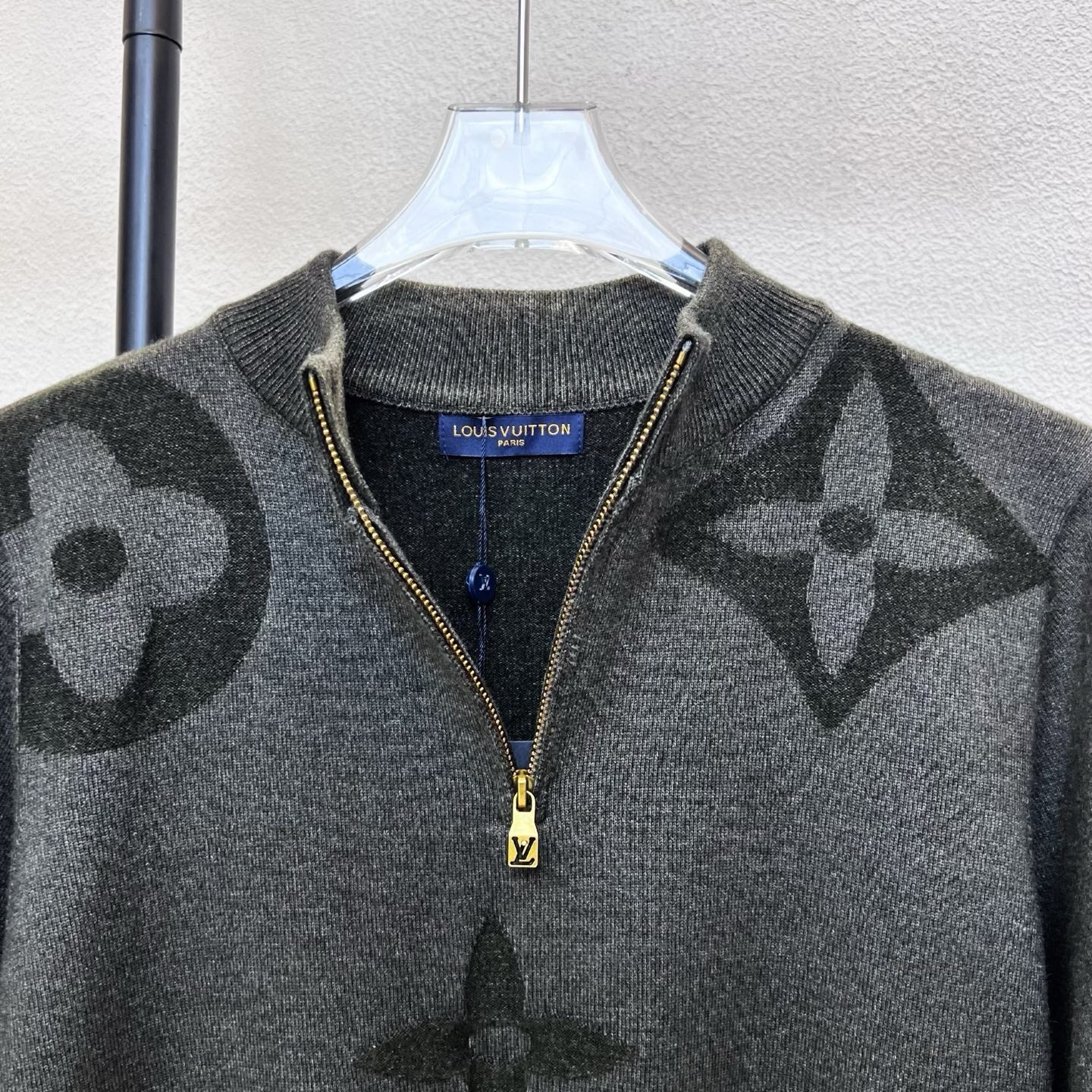 jacquard cashmere sweatshirt