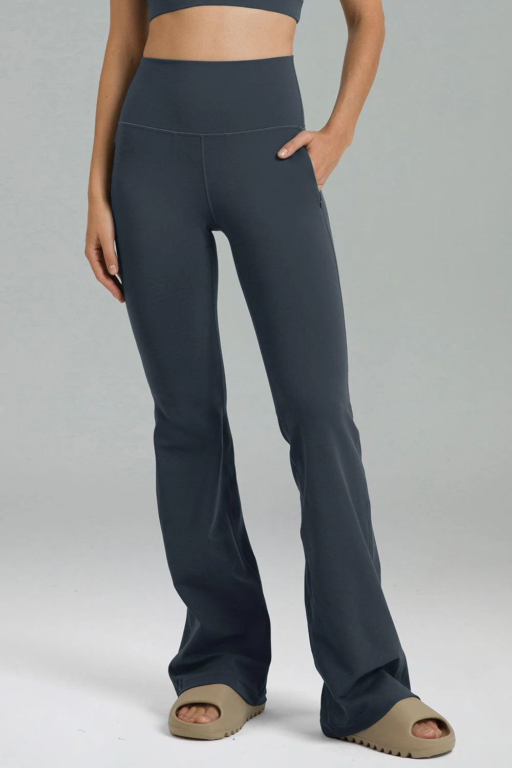 Dreamlux Zip Pocket Yoga Pants Flared Legging Bootcut 29.5