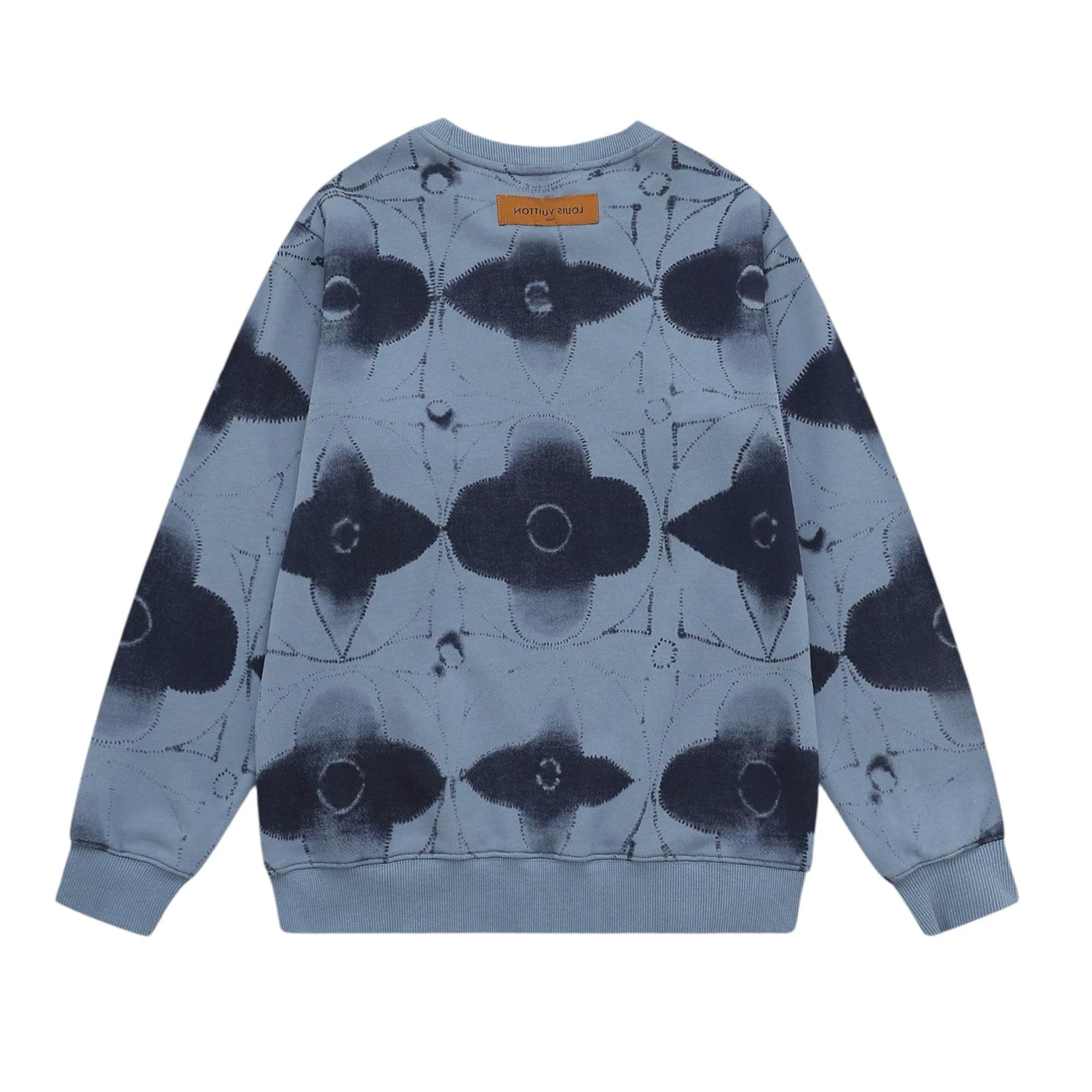 Printed crew neck cotton sweatshirt