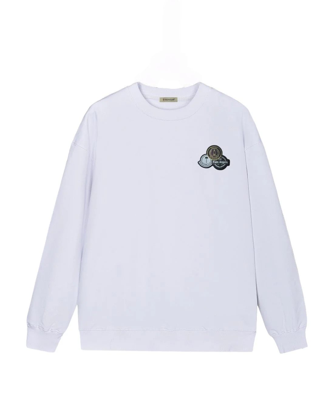 Leather Badge Back Letter Sweatshirt