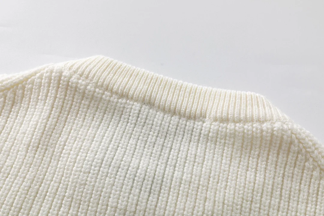 Jacquard knitted cashmere sweater