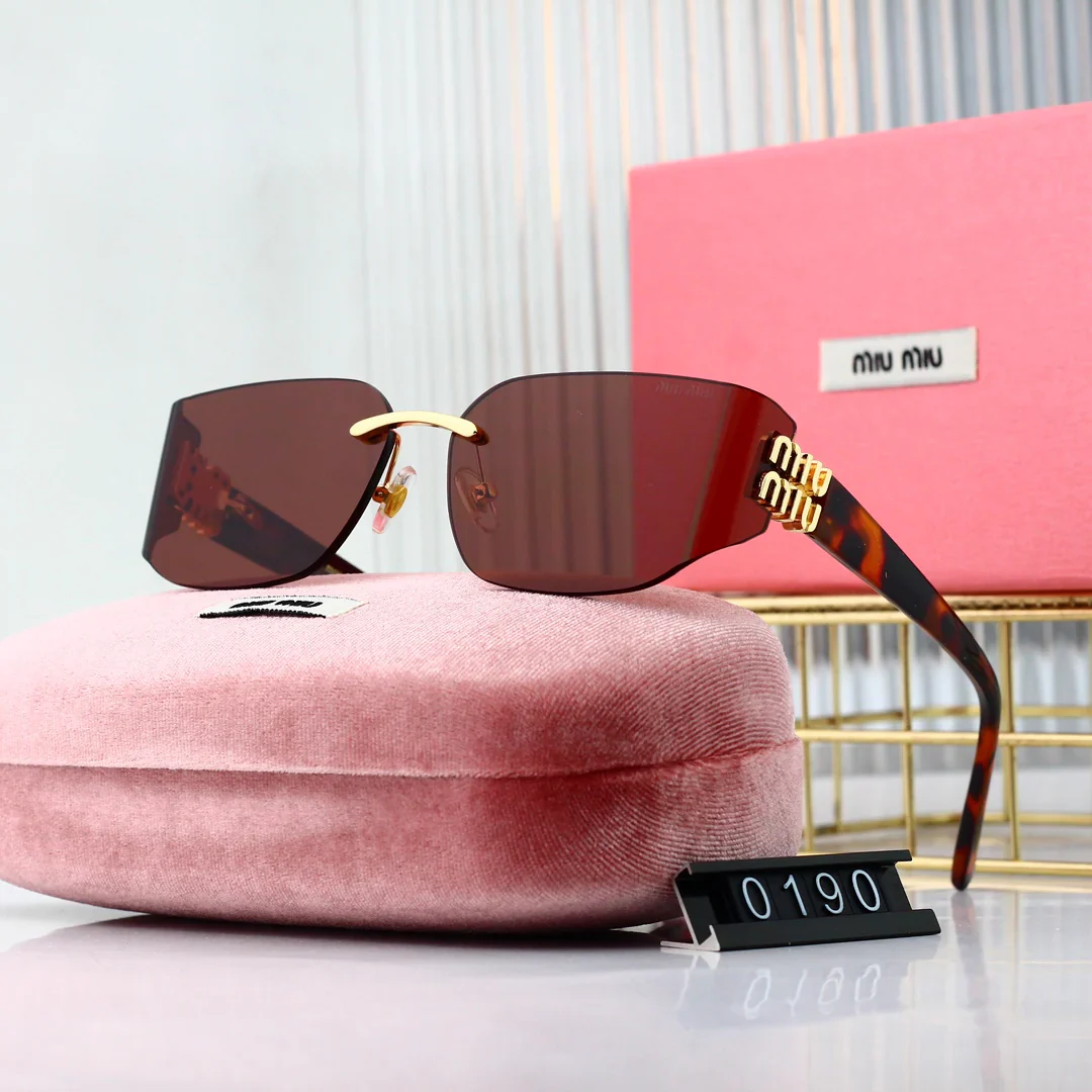 6-color thin frameless lens sunglasses 0190